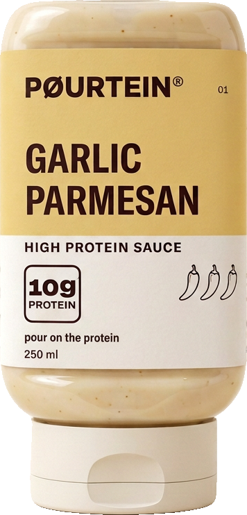 Garlic Parmesan PØURTEIN bottle, 250 ml